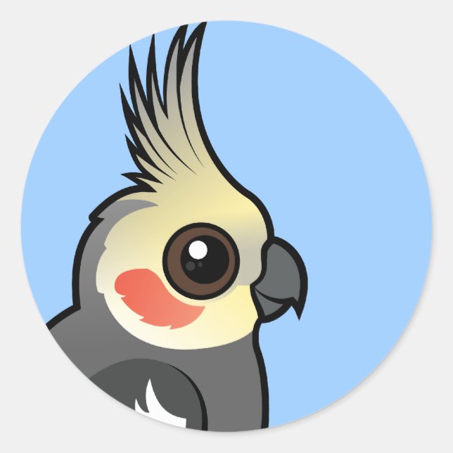 Cockatiel Classic Round Sticker (Front)
