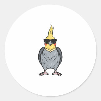 Cockatiel Classic Round Sticker