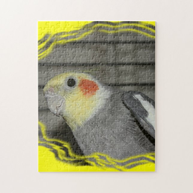 Cockatiel closeup PUZZLE (Vertical)