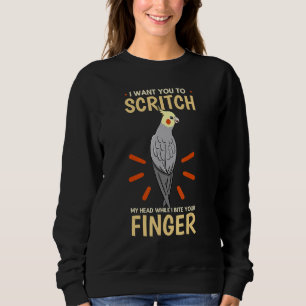 Cockatiel Cockatoo Lutino Quarrion Weiro Bird Parr Sweatshirt