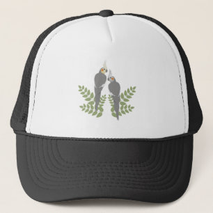 Cockatiel Couple Trucker Hat