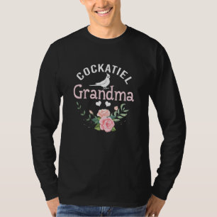 Cockatiel Grandma For Women Mom Bird Christmas T-Shirt