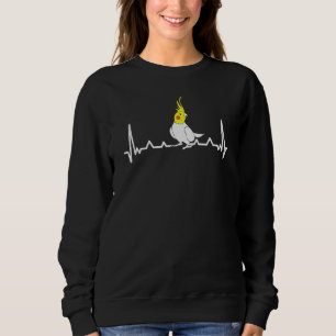 Cockatiel Heartbeat Ecg Parrot Bird Cockatiel Sweatshirt