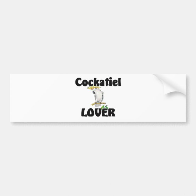 Cockatiel Lover Bumper Sticker (Front)