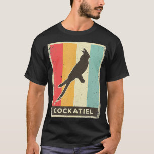 Cockatiel Lover Vintage Retro Poster Animal T-Shirt