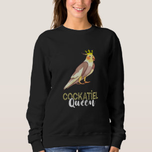 Cockatiel Queen Bird Owner Parrot  Cockatoo Crown Sweatshirt