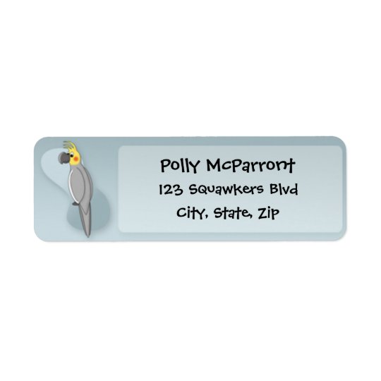 Cockatiel Return Address Label