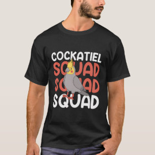 Cockatiel Squad Cute Budgie Wildlife Birds T-Shirt