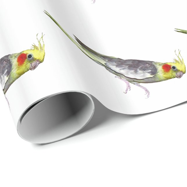 Cockatiel Wrapping Paper (Roll Corner)
