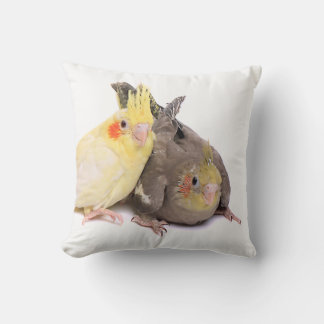 Cockatiels Throw Pillow