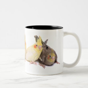 Cockatiels Two-Tone Coffee Mug