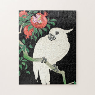 Cockatoo and Pomegranate - Ohara Koson - Jigsaw Puzzle