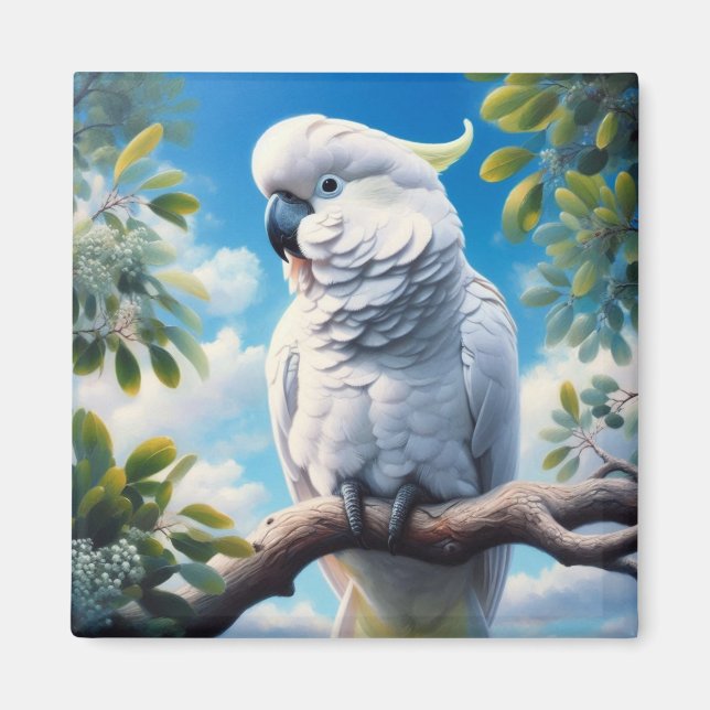 Cockatoo art  magnet (Front)