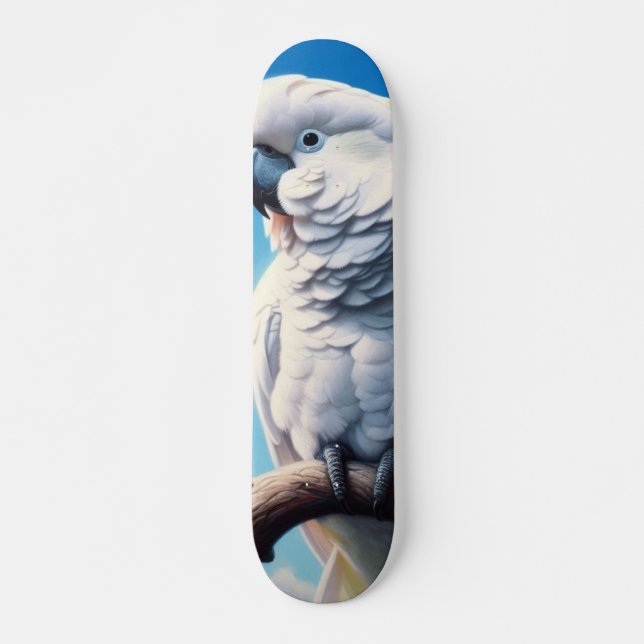Cockatoo art skateboard (Front)