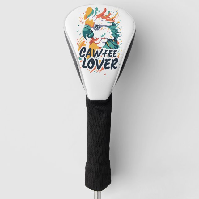 Cockatoo Coffee Lover Golf Head Cover (Front)