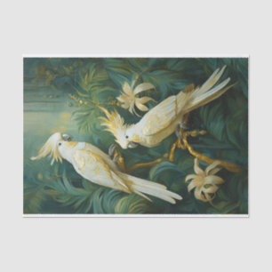 Cockatoo Lovers, White Feathers Elegance Tissue Paper