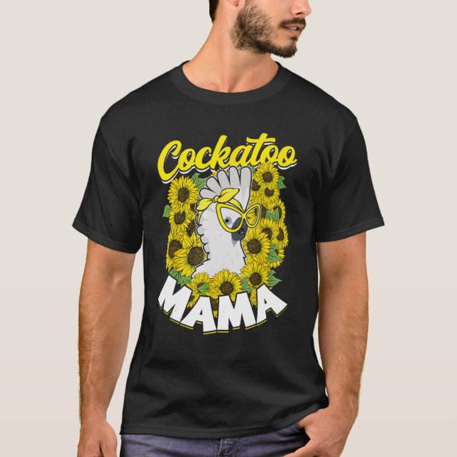 Cockatoo Mama Pet Bird Parrot Mom Umbrella Cockato T-Shirt (Front)