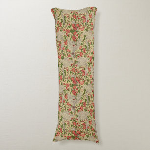 Cockatoo & Pomegranate by Walter Crane Art Nouveau Body Pillow