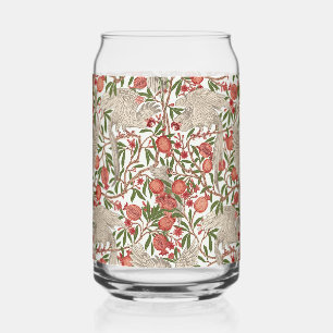 Cockatoo & Pomegranate by Walter Crane Art Nouveau Can Glass