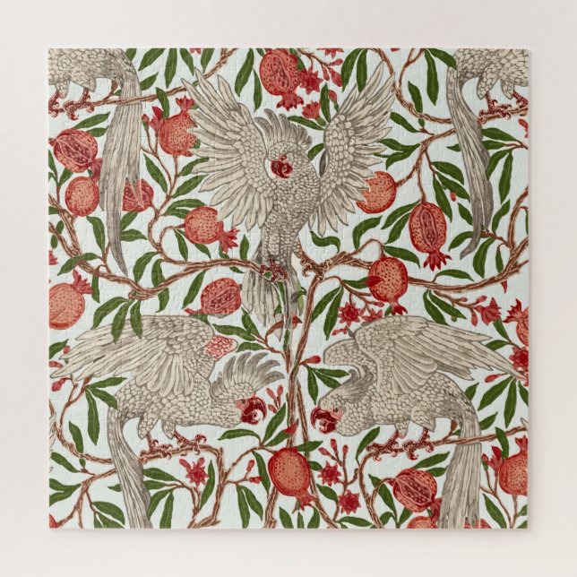 Cockatoo & Pomegranate by Walter Crane Art Nouveau Jigsaw Puzzle (Vertical)