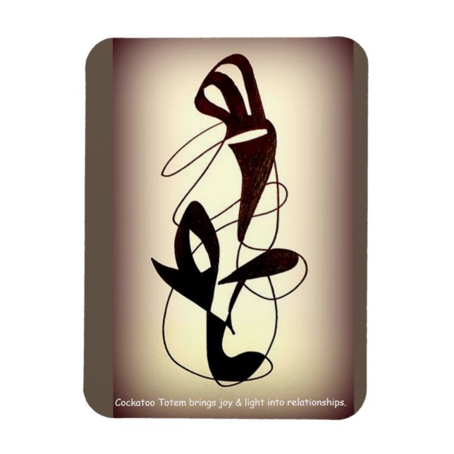 Cockatoo Totem Magnet (Vertical)