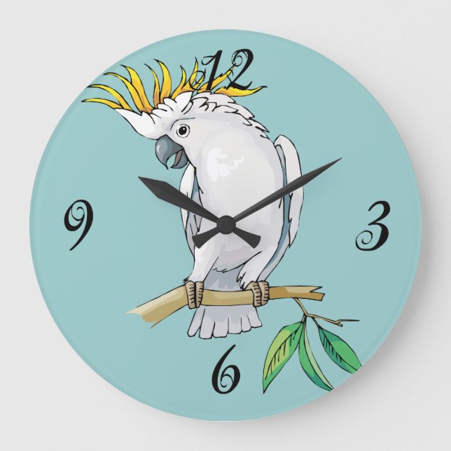 Cockatoo Wall Clock (Front)