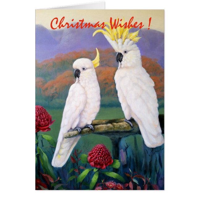 Cockatoos - Christmas Wishes (Front)