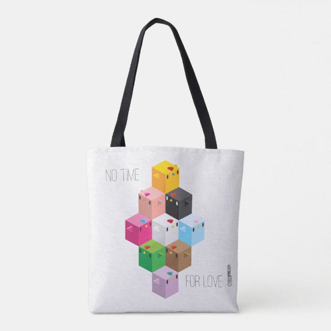 cockblock stacks tote bag (Back)