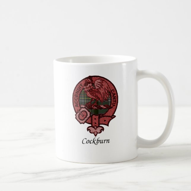 Cockburn Clan Crest Coffee Mug (Right)