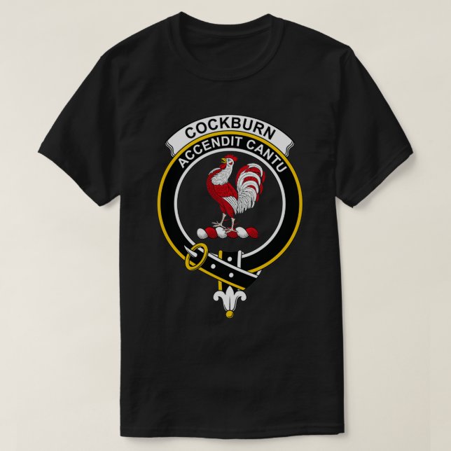 Cockburn Crest Tartan Clan Scottish Clan 1 T-Shirt (Design Front)