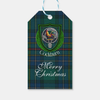 Cockburn Scottish Clan Tartan & Crest Gift Tags