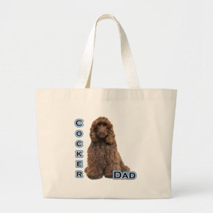 Cocker(brown) Dad 4 Large Tote Bag