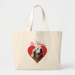 Cocker(buff) Valentine Large Tote Bag