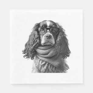 Cocker glases napkin