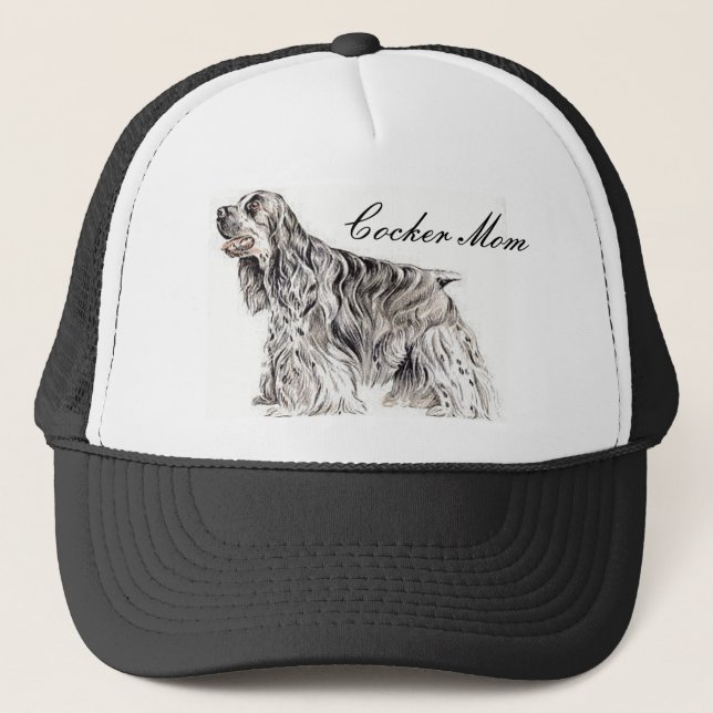 Cocker Mom, American Cocker Spaniel Cap (Front)