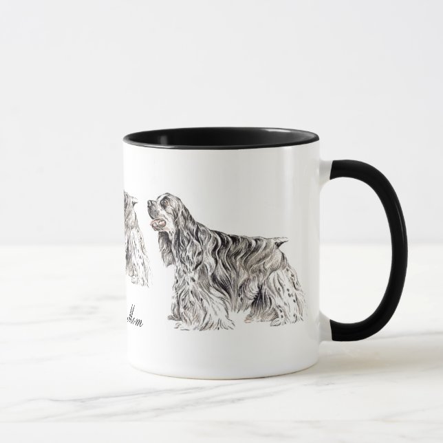 Cocker Mom, American Cocker Spaniel Ceramic Mug (Right)