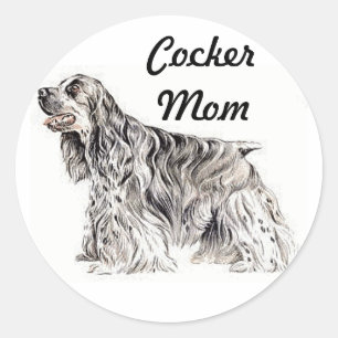 Cocker Mom, American Cocker Spaniel Sticker