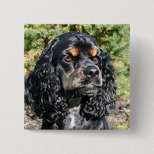 Cocker Spaniel 2 Inch Square Button