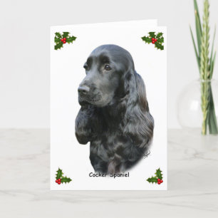 Cocker Spaniel 9T004D-206 Holiday Card