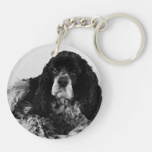 Cocker Spaniel Acrylique Porte - clé double face