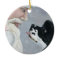 Cocker Spaniel and Santa Dog Art Ornament