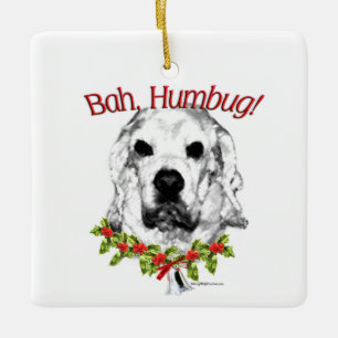 Cocker Spaniel Bah Humbug Ceramic Ornament