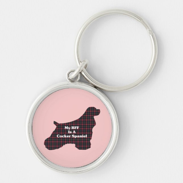 Cocker Spaniel BFF Keychain (Front)