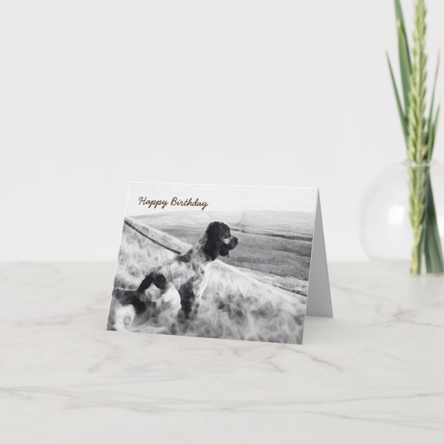 Cocker Spaniel Birthday Card (Front)