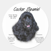Cocker Spaniel (black) History Design