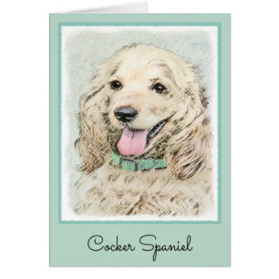 Cocker Spaniel Buff Painting - Original Dog Art