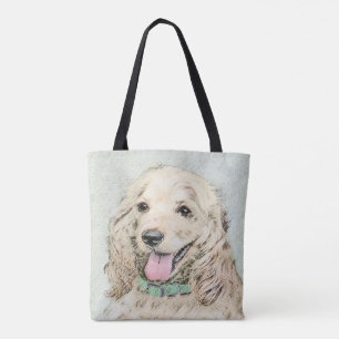 Cocker Spaniel Buff Painting - Original Dog Art Tote Bag