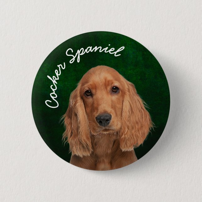Cocker Spaniel Button (Front)