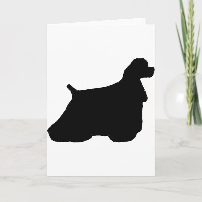 cocker spaniel card (Front)