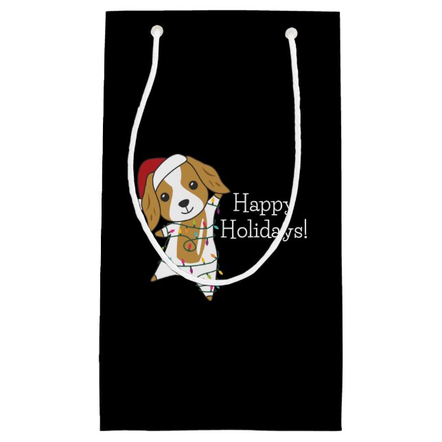 Cocker Spaniel Christmas Dog Winter Animals Dogs Small Gift Bag (Front)